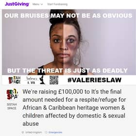 Black women’s domestic violence charity Sistah Space are fundraising for £100,000. Photo: Sistah Space/JustGiving