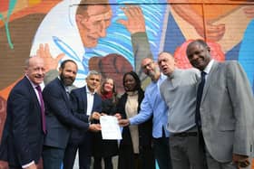 Sadiq Khan visits the Blue Market in Bermondsey