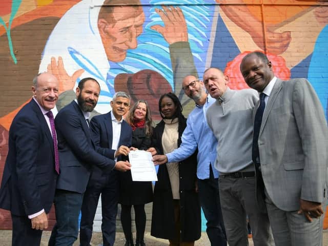 Sadiq Khan visits the Blue Market in Bermondsey