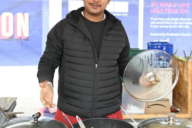 Vendor at the Blue Market in Bermondsey