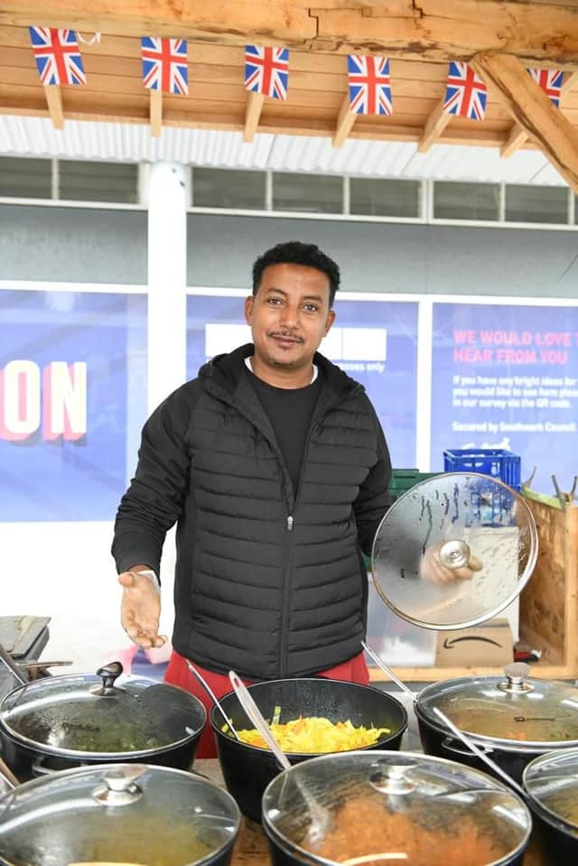 Vendor at the Blue Market in Bermondsey