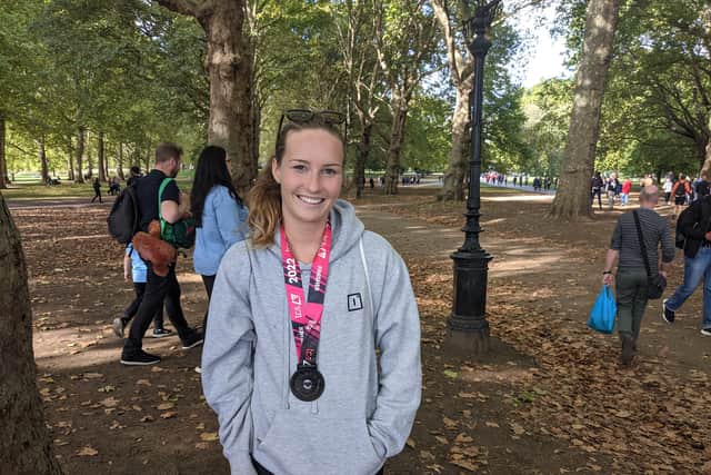 This was Gaby Pearsons' first ever marathon
