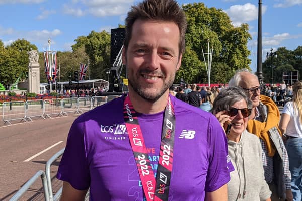 Keith McGuile travelled from Belfast to take part in the race today. 
