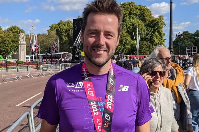 Keith McGuile travelled from Belfast to take part in the race today