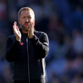  Graham Potter, manager of Chelsea applauds the fans following their side's victory in the the Premier League. (Photo by Paul Harding/Getty Images)