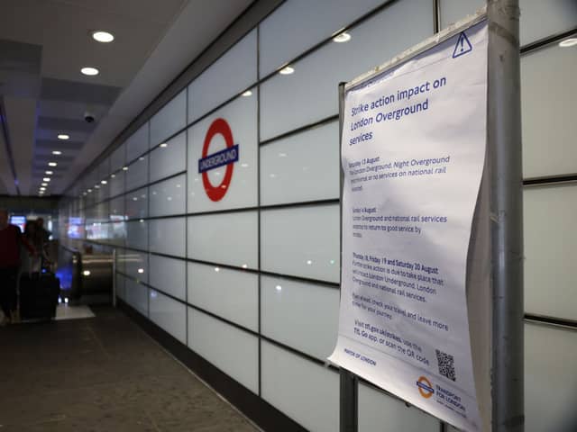 Rail workers are taking part in a wave of strike action over pay and conditions. Photo: Getty 