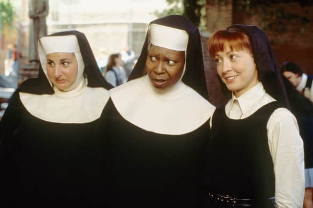 Kathy Najimy, Whoopi Goldberg and Wendy Makkena in Sister Act 2: Back in the Habit (Photo: Buena Vista Pictures Distribution)