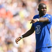 Kalidou Koulibaly of Chelsea in action during the Premier League match between Leeds United and Chelsea. (Photo by Michael Regan/Getty Images)