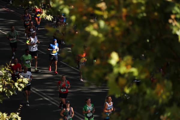 Runners during the London Marathon on October 2. Photo: Getty