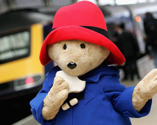 Paddington Bear is a beloved book character in the UK. 