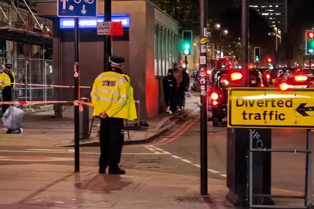 The attack took place at around 5.42pm outside King’s Cross Station. Credit: Twitter@7Ten