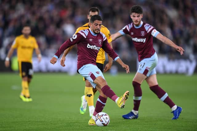 Pablo Fornals of West Ham United during the Premier League match between West Ham United and Wolverhampton Wanderers