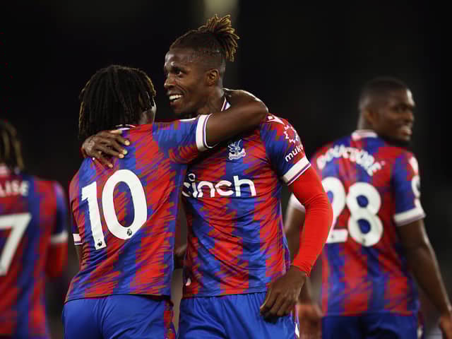 Crystal Palace winger Wilfried Zaha will be hoping to add to his goalscoring tally for the season as the Eagles host Leeds United on Sunday