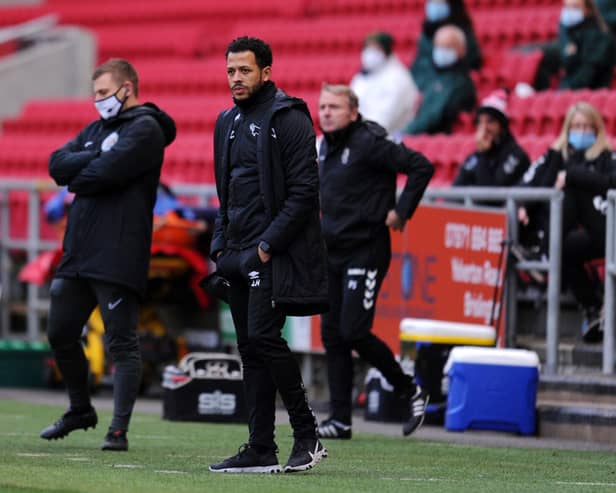 Liam Rosenior has managed before and has even been in the dugout at Ashton Gate. (Photo by Alex Burstow/Getty Images)