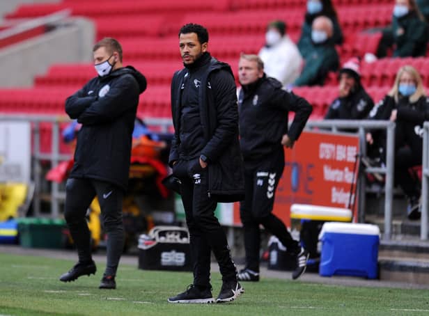 <p>Liam Rosenior has managed before and has even been in the dugout at Ashton Gate. (Photo by Alex Burstow/Getty Images)</p>