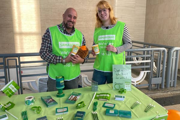Volunteers from Samaritans are around for a cuppa and a chat for World Mental Health Day 2022