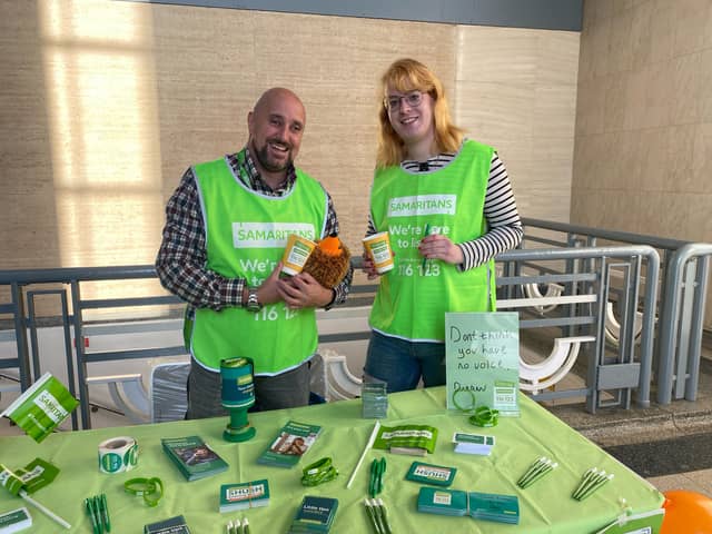 Volunteers from Samaritans are around for a cuppa and a chat for World Mental Health Day 2022