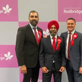 Jas Athwal (centre) has been selected as Labour’s candidate in Ilford South. Photo: Wes Streeting / Labour Party