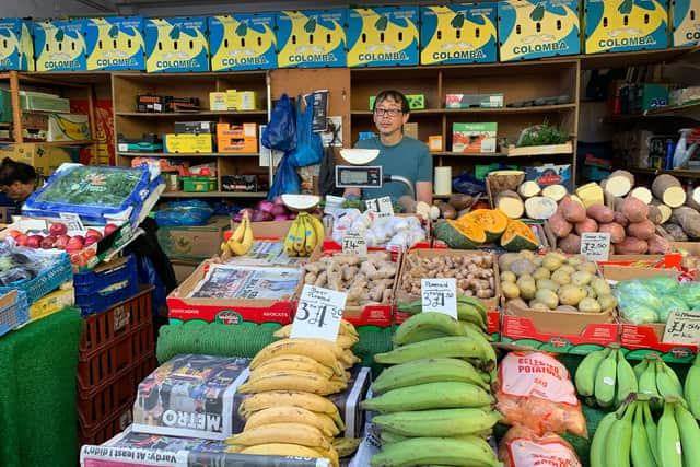 Phil’s Fruit and Veg stall on Brixton Market. Photo: Save Nour