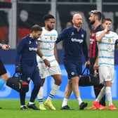Reece James of Chelsea leaves the pitch after receiving medical treatment during the UEFA Champions  (Photo by Shaun Botterill/Getty Images)