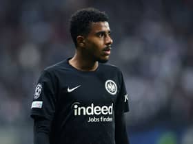 Ansgar Knauff of Eintracht Frankfurt reacts during the UEFA Champions League group D match between Eintracht Frankfurt (Photo by Alex Grimm/Getty Images)