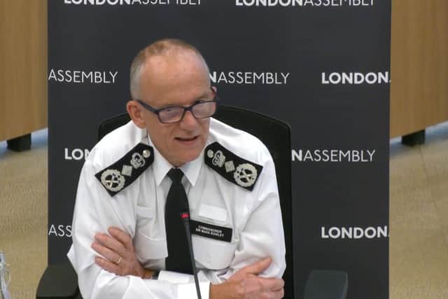 Sir Mark Rowley, Met Police commissioner. Photo: City Hall/London Assembly