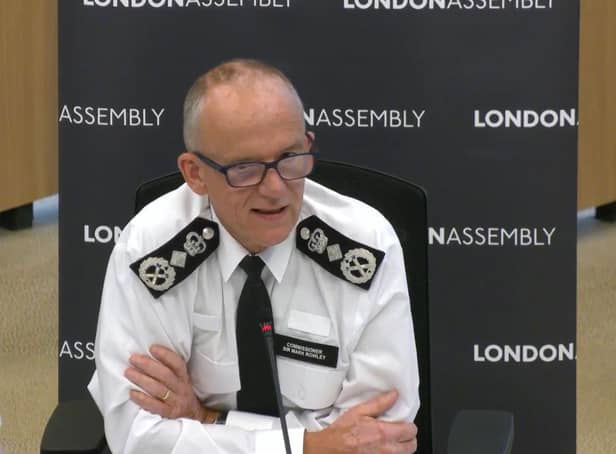 <p>Sir Mark Rowley, Met Police commissioner. Photo: City Hall/London Assembly</p>