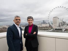 Sadiq Khan and Dame Cressida Dick on her appointment as Met Police commissioner. Photo: Getty