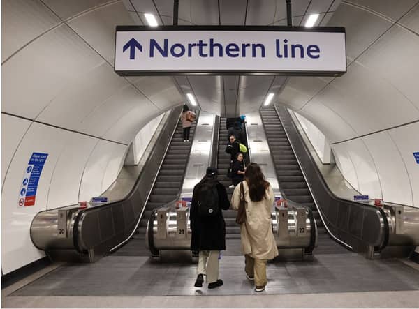 New escalators linking the Northern Line to the Docklands Light Railway (DLR) at Bank station. Credit: TfL
