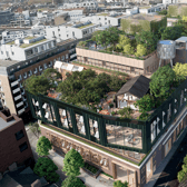 The UK’s first rooftop forest is coming to London with the former Blackfriars Crown Court building being transformed into a city centre oasis. 