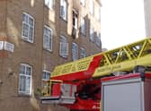 The London Fire Brigade (LFB) was called to the fire on Great Peter Street in Westminster. Credit: LFB