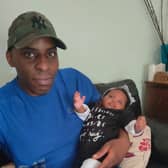 Oladeji Omishore, with his niece. Credit: Family Handout