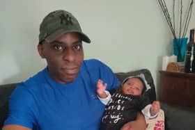 Oladeji Omishore, with his niece. Credit: Family Handout