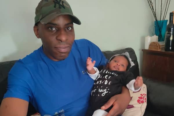 Oladeji Omishore, with his niece. Credit: Family Handout
