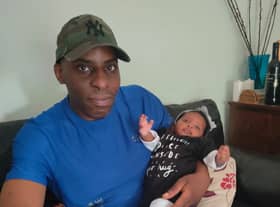 Oladeji Omishore, with his niece. Credit: Family Handout
