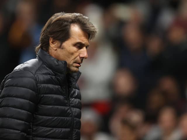  Antonio Conte, Manager of Tottenham Hotpur during the Premier League match (Photo by Alex Pantling/Getty Images)