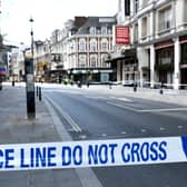 About 10 men picked up chairs and chased the Knife attacker at a cafe in the Edgware Road