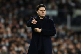 Head coach Mauricio Pochettino of Paris Saint-Germain reacts during the UEFA Champions League (Photo by David Ramos/Getty Images)