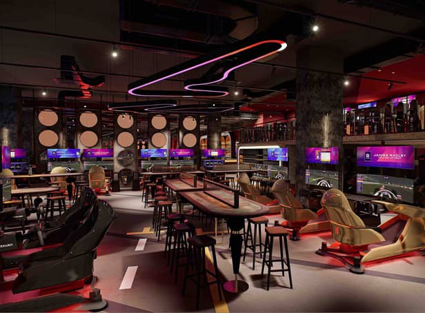  The themed venue in London will feature 60 motion F1 simulators