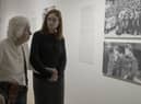 Auschwitz survivor Renee Salt, 93, visits the exhibition
