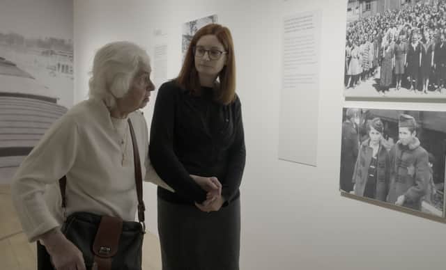 Auschwitz survivor Renee Salt, 93, visits the exhibition