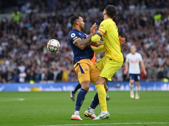 Wilson and Lloris clashed