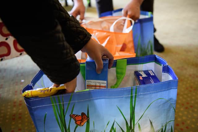 Food bank use is rising as 250,000 children in London are living in food poverty, a report warned. Photo: Getty