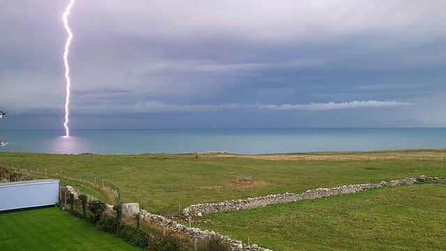 Dorset was battered by thunderstorms and a band of heavy rain overnight on the weekend.