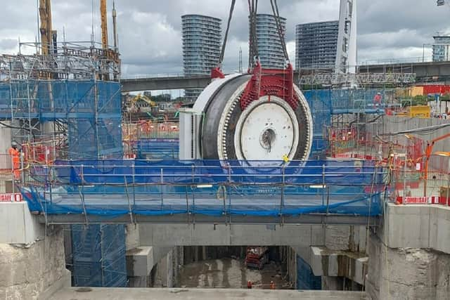 Tunnelling work on the Silvertown Tunnel started in September. Credit: TfL