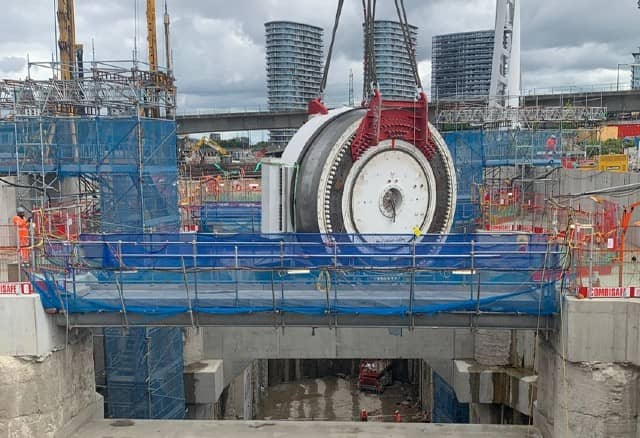 Tunnelling work on the Silvertown Tunnel started in September. Credit: TfL