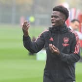 Saka is battling to return