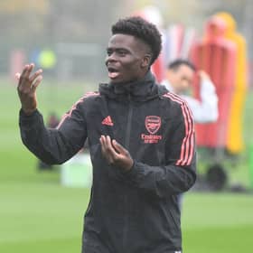Saka is battling to return