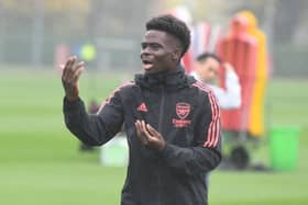 Saka is battling to return