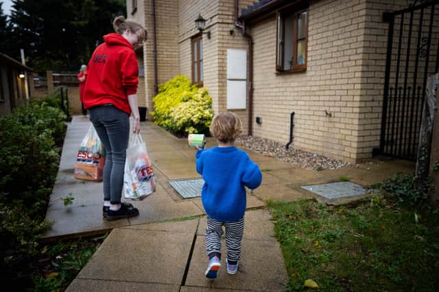 Children go to school with empty lunchboxes as there is no food at home.